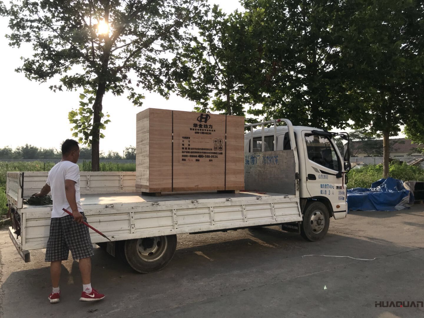 發貨了！7月22號一臺HQ5Q標配型汽油一體機已發往山東省