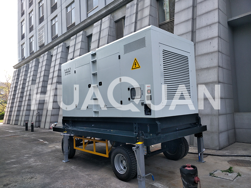 河南省周口市糧油儲(chǔ)備400KW移動(dòng)式發(fā)電機(jī)組電站